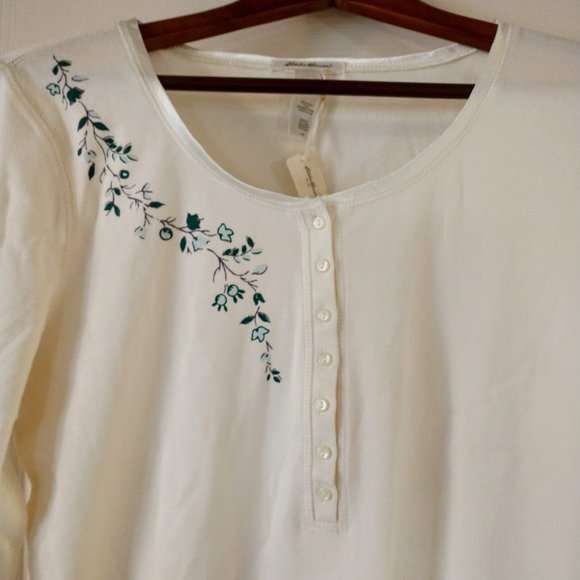 Women's Eddie Bauer Cotton Long Sleeve Top - Picture 3 of 5